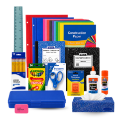 K-2 school supply kit bundle with classroom essentials for kindergarten to 2nd grade students